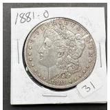1881-O Morgan Silver Dollar