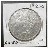1921-S Morgan Silver Dollar