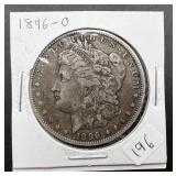 1896-O Morgan Silver Dollar