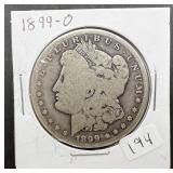 1899-O Morgan Silver Dollar
