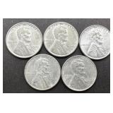 5pc Steel Lincoln Cents