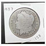 1887 Morgan Silver Dollar