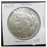 1922 Peace Silver Dollar