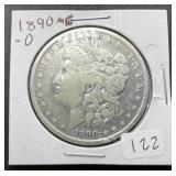 1890-O Morgan Silver Dollar