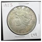 1923 Peace Silver Dollar