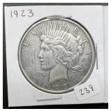 1923 Peace Silver Dollar