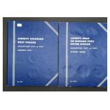 2 Collection Books Various Coins