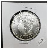 1oz Troy Silver Round w/Morgan Design