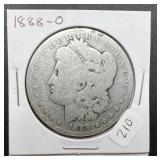 1888-O Morgan Silver Dollar
