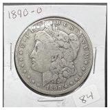 1890-O Morgan Silver Dollar
