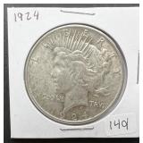 1924 Peace Silver Dollar