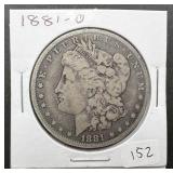 1881-O Morgan Silver Dollar