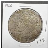 1926 Peace Silver Dollar