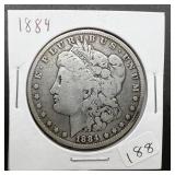 1884 Morgan Silver Dollar