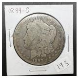 1899-O Morgan Silver Dollar