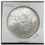 1886 Morgan Silver Dollar