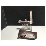 Custom Damascus Steel Knife Wood Handle