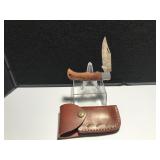 Custom Damascus Steel Knife Wood Handle