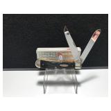 Case Trapper Rough Blak Bone Handle