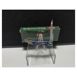 Case Toothpick  Blue Bone Handle