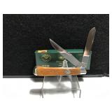 Moore Maker Trapperlock Tan Bone Handle