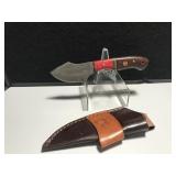 Custom Damascus Steel Knife Wood Handle