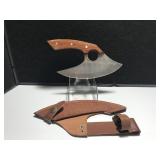 Custom Damascus Steel Knife Wood Handle