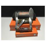 2 Marble Knives Sunfish Cattleman's