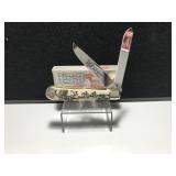 Case Trapper Natural Bone Handle Scrimshaw