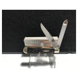 Case Trapper Rough Black Bone Handle