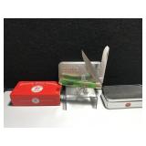 Kissing Crane Trapper Green Bone Handle- Vietnam