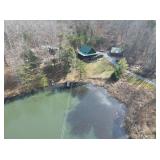 Income Producing Log Cabin w/Pond & 2 Tiny Homes