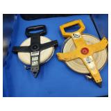 2 Open Reel Tape Measures