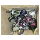 Box of Assorted Fishing Reels