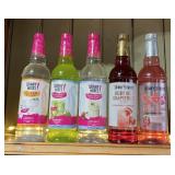 5 Bottles various flavors of Jordan's Skinny Mixes