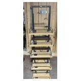 Multi-tier retail floor display rack