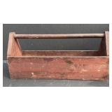 Vtg Wooden Tool Box w/Handle