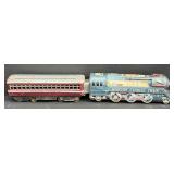 Vtg Tin Toy Mercury Express Train 7000
