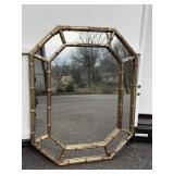 Regency-style octagonal wall mirror