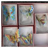5 Cloisonne Butterflies