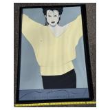 Patrick Nagel "Commemorative #8"-serigraph poster