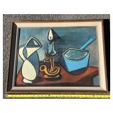 Framed art print of Pablo Picasso