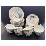 Vtg Japanese Havasi Handpainted China Set-22pcs