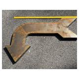 Rusted Metal Directional Arrow Sign.