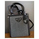 Prada Black Rhinestone Handbag