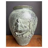 Large Relief-Decorated Vase