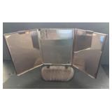 Art Deco Triple Mirror on Metal Base