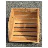 Rustic Wooden Slatted Crate