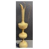 Solid brass ewer from India