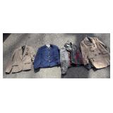 4 Vtg Wool Coats